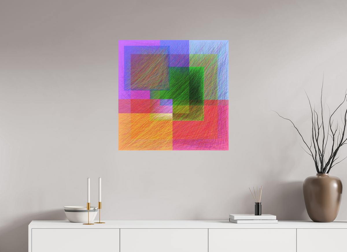70 x 70 cm, Hahnemühle Photo Rag on AluDibond alpacaQuites